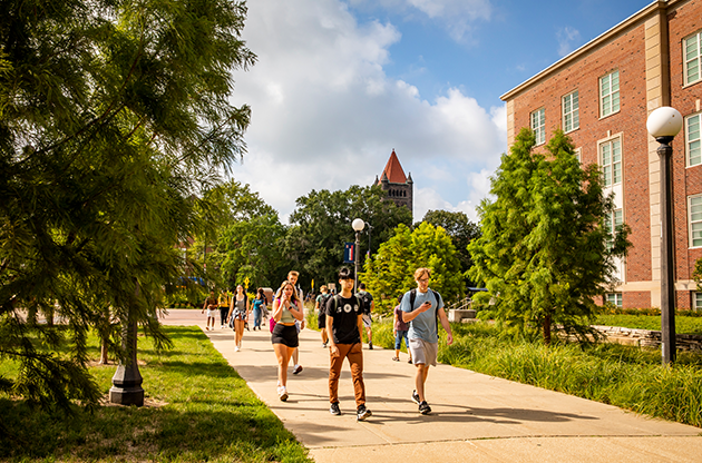 students walking on campus students walking on campus